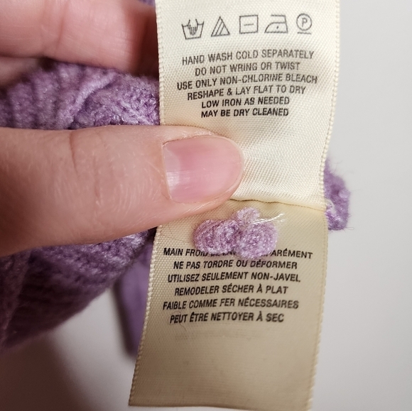 Anthropologie Moth Lavender Sweater XL - Picture 5 of 6